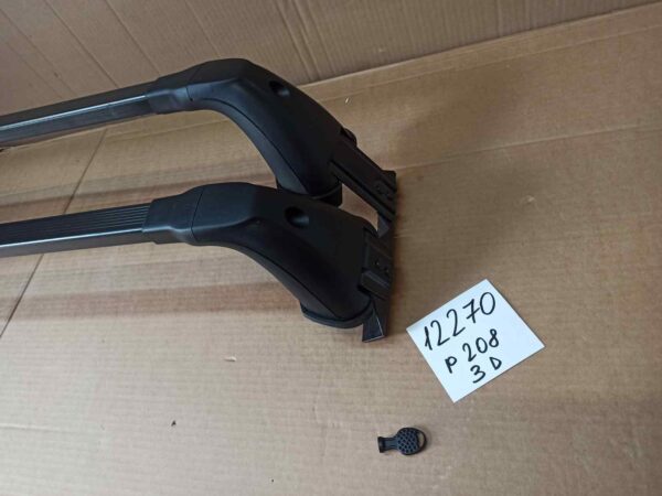 Bagażnik dachowy bazowy belki poprzeczki Oryginał Peugeot 208, 3 drzwi