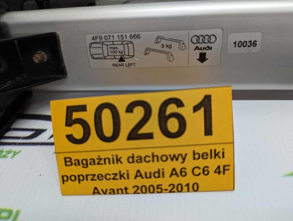 PXL_20240117_183646006_scaled.jpg Bagażnik dachowy bazowy belki poprzeczki Audi A6 C6 4F Avant 2005-2010