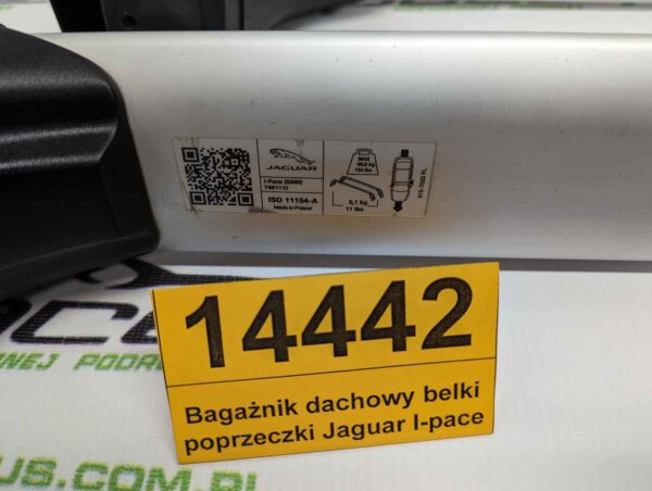 Bagażnik dachowy bazowy belki poprzeczki Jaguar I-pace X590