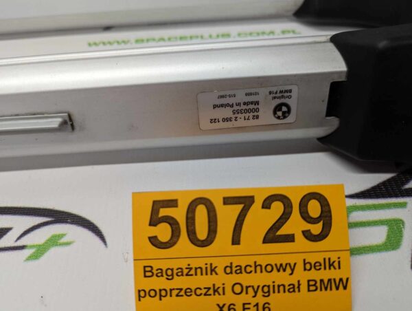 Bagażnik dachowy bazowy belki poprzeczki Oryginał BMW X6 F16