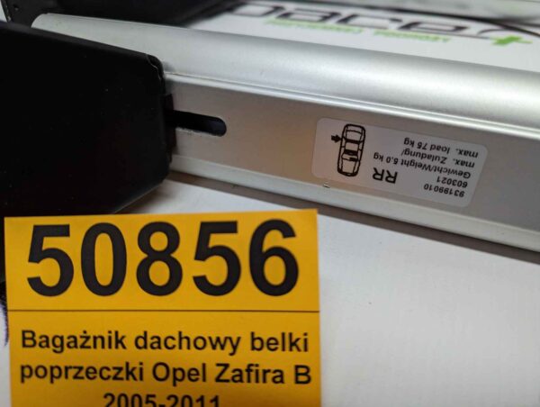 Bagażnik dachowy bazowy belki poprzeczki Opel Zafira B 2005-2011
