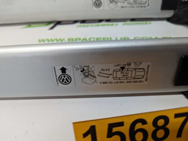 Bagażnik dachowy bazowy belki poprzeczki Oryginał Volkswagen Golf 5, 6, Jetta