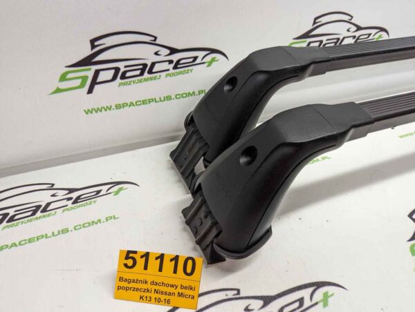 Bagażnik dachowy bazowy belki poprzeczki Nissan Micra K13 10-16
