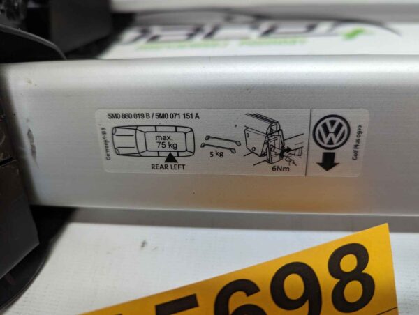 Bagażnik dachowy bazowy belki poprzeczki Volkswagen Golf plus 09-14 5M0860019B / 5M0071151A