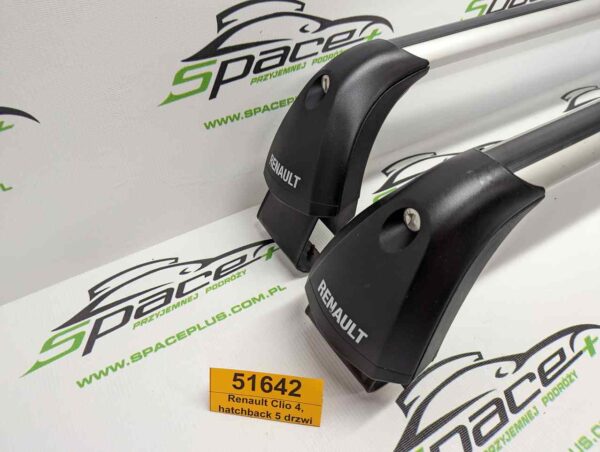 Bagażnik dachowy bazowy belki poprzeczki Renault Clio 4, hatchback 5 drzwi