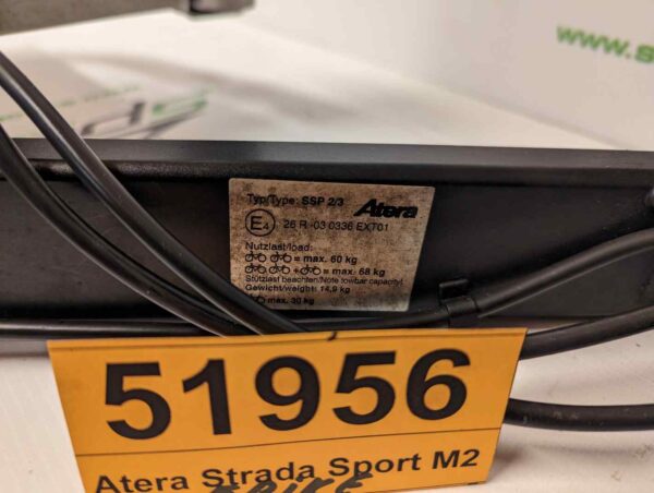 Uchwyt bagażnik rowerowy na hak na 2 rowery Atera Strada Sport M2 E-bike