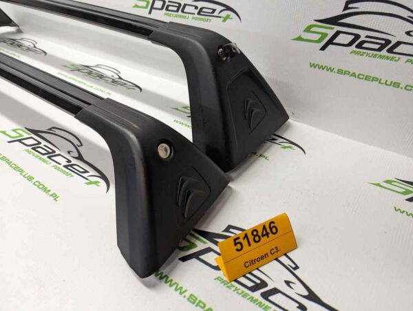 Bagażnik dachowy bazowy belki poprzeczki Citroen C3.