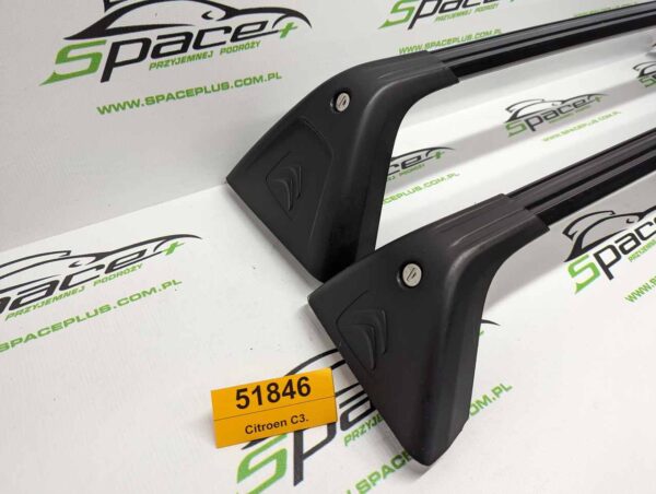 Bagażnik dachowy bazowy belki poprzeczki Citroen C3.