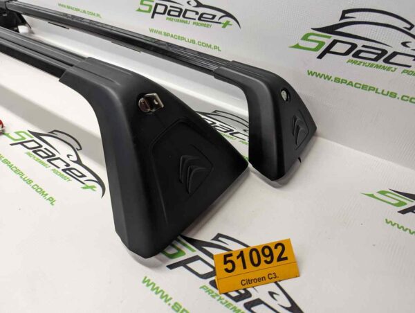 Bagażnik dachowy bazowy belki poprzeczki Citroen C3.