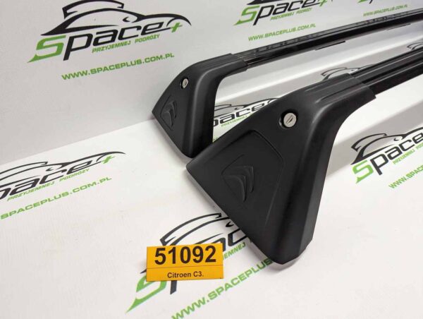 Bagażnik dachowy bazowy belki poprzeczki Citroen C3.