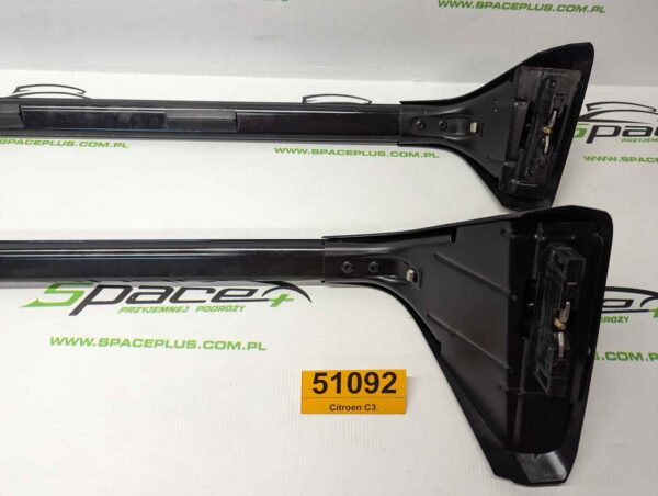 Bagażnik dachowy bazowy belki poprzeczki Citroen C3.