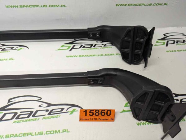 Bagażnik dachowy bazowy belki poprzeczki Citroen C1 5D, Peugeot 108