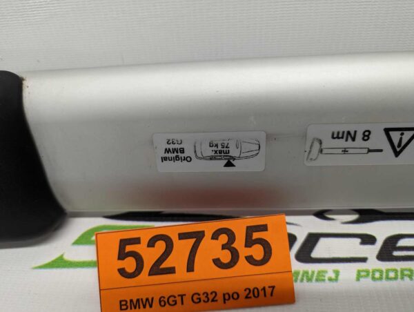 Bagażnik dachowy bazowy belki poprzeczki Oryginał BMW 6GT G32 po 2017