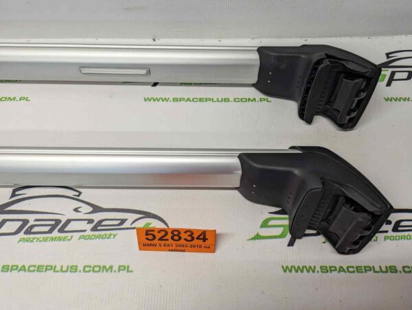 PXL_20250318_150704461_scaled.jpg Bagażnik dachowy bazowy belki poprzeczki BMW 5 E61 2003-2010 na relingi
