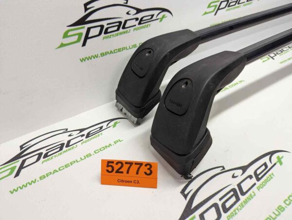 Bagażnik dachowy bazowy belki poprzeczki Citroen C3.