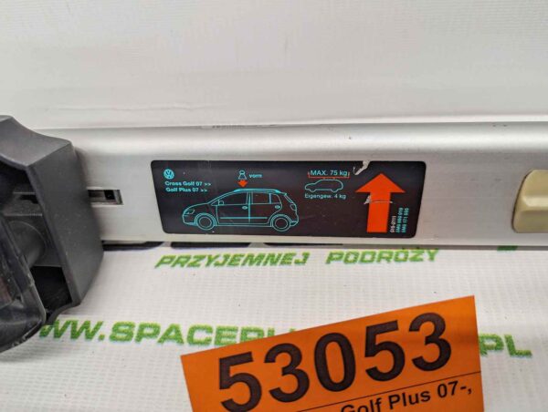 Bagażnik dachowy bazowy belki poprzeczki Volkswagen Golf Plus 07-, Cross Golf 07-