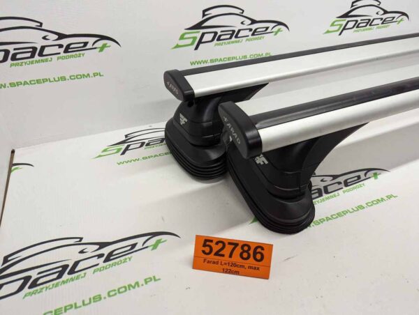 Bagażnik dachowy bazowy belki poprzeczki w punkty dachowe Farad L=120cm, max 122cm