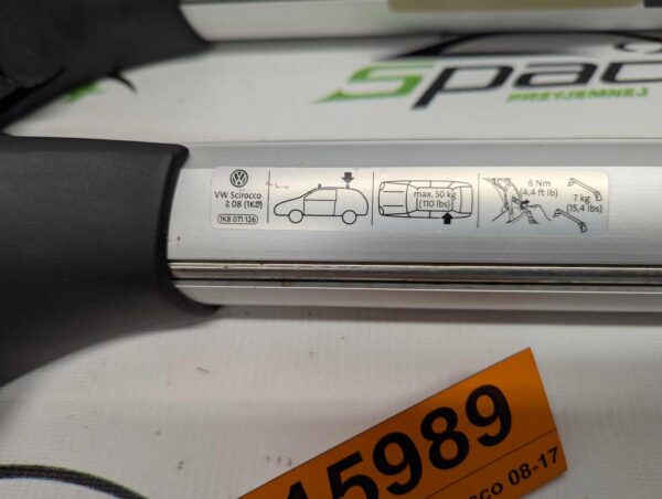 Bagażnik dachowy bazowy belki poprzeczki Volkswagen Scirocco 08-17