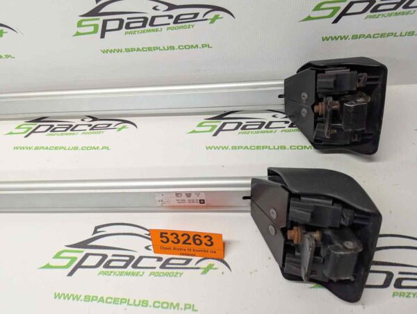 Bagażnik dachowy bazowy belki poprzeczki Opel Astra H kombi na relingi.