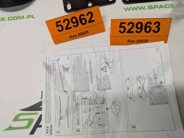 Bagażnik dachowy bazowy Rax 20025. Dacia Sandero 2, 5D, 12-20
