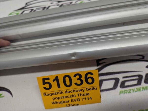 Bagażnik dachowy bazowy belki poprzeczki Thule Wingbar EVO 7114, 711400 135cm