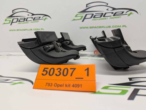 Stopy bagażnika dachowego z kitem do samochodów Opel Crossland X,  Grandland X. na relingi.