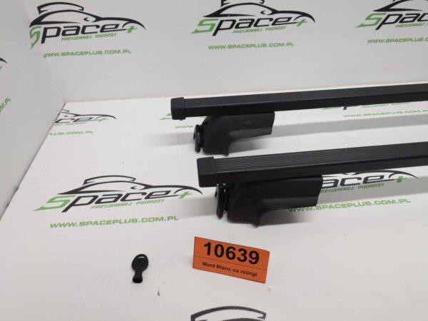 Bagażnik dachowy bazowy belki poprzeczki Oryginał Mont Blanc na relingi