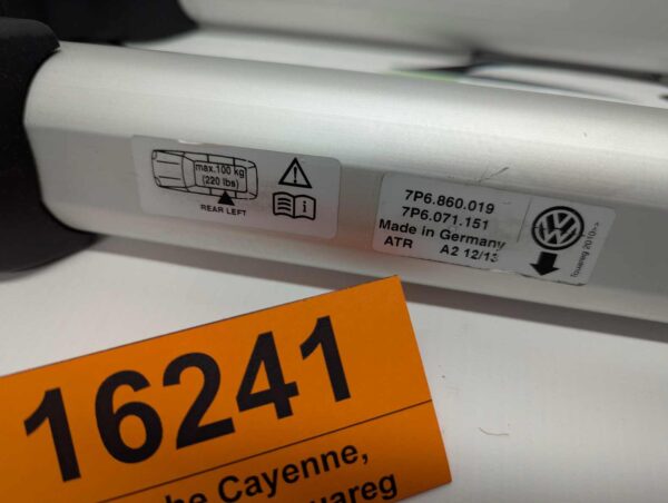 Bagażnik dachowy bazowy belki poprzeczki Porsche Cayenne, Volkswagen Touareg