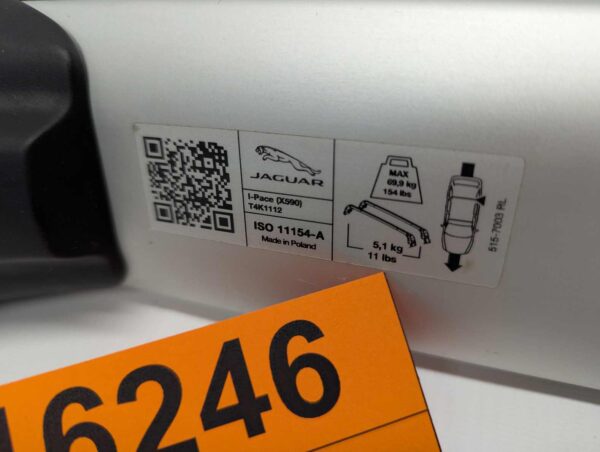 Bagażnik dachowy bazowy belki poprzeczki Jaguar I-pace X590