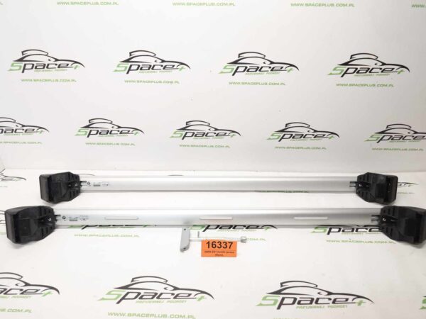 Bagażnik dachowy bazowy belki poprzeczki Oryginał BMW E91 kombi na otwarte relingi (przed liftem).