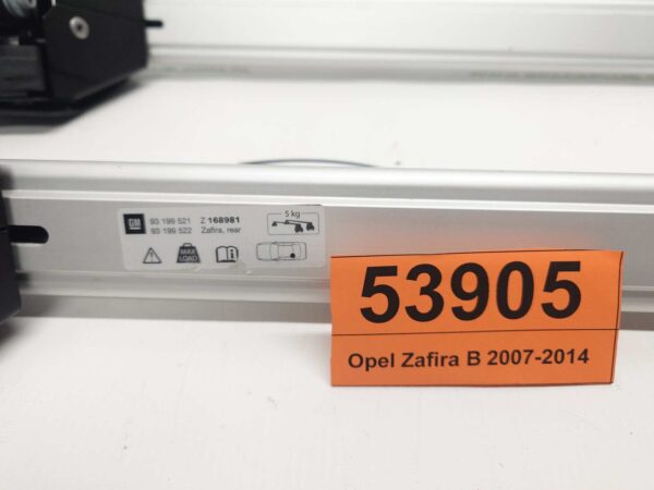 Bagażnik dachowy bazowy belki poprzeczki Opel Zafira B 2007-2014
