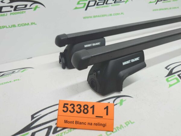 Bagażnik dachowy bazowy belki poprzeczki Oryginał Mont Blanc na relingi