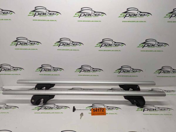 PXL_20251115_121641211_scaled.jpg Bagażnik dachowy bazowy belki poprzeczki Brio na otwarte relingi.