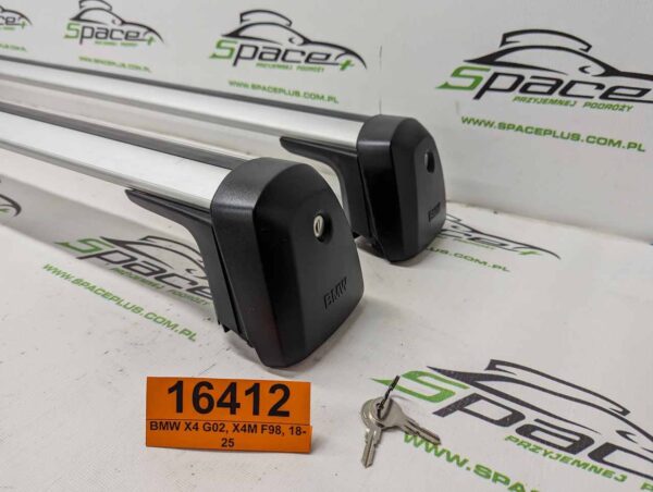 Bagażnik dachowy bazowy belki poprzeczki BMW X4 G02, X4M F98, 18-25