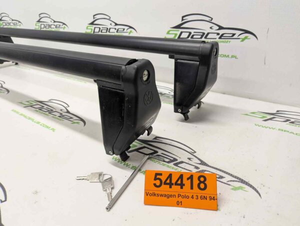 Bagażnik dachowy bazowy belki poprzeczki Volkswagen Polo 4 3 6N 1994-2001, 3/5 drzwi Oryginał