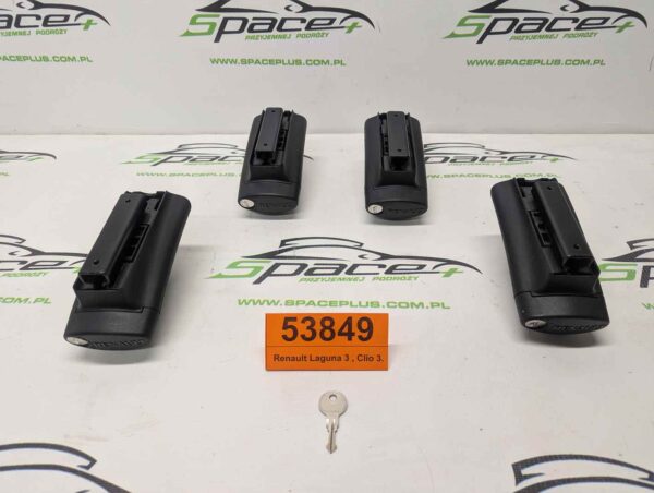 PXL_20251204_145518908_scaled.jpg Stopy bagażnika dachowego Renault na otwarte relingi Laguna 3 , Clio 3.