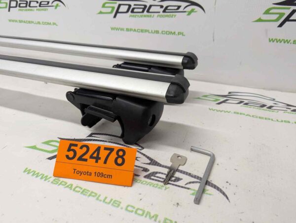 Bagażnik dachowy bazowy belki poprzeczki na otwarte relingi Toyota 109cm