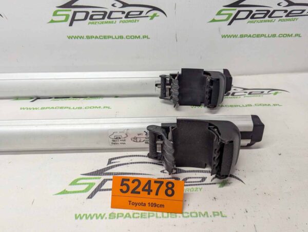 Bagażnik dachowy bazowy belki poprzeczki na otwarte relingi Toyota 109cm