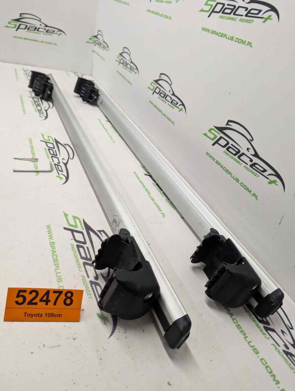 Bagażnik dachowy bazowy belki poprzeczki na otwarte relingi Toyota 109cm