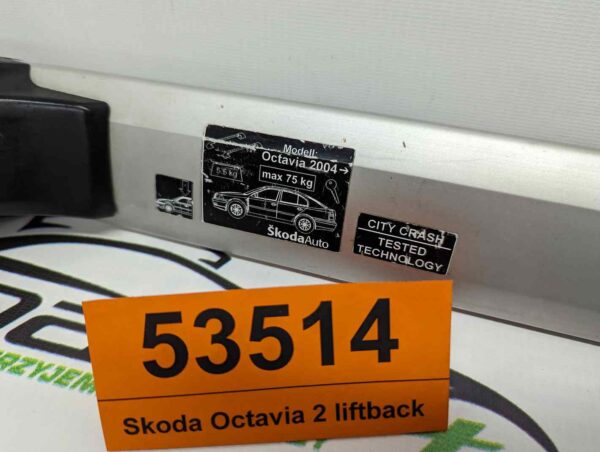 Bagażnik dachowy bazowy belki poprzeczki Skoda Octavia 2 liftback