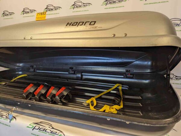 Box boks dachowy Hapro Traxer 6.6 Silver Grey 191x81x42cm