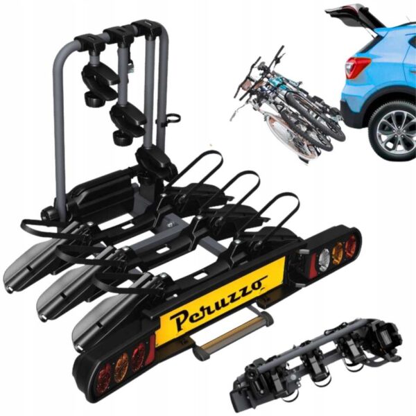 Uchwyt bagażnik rowerowy platforma na hak na 3 rowery Peruzzo 708/3