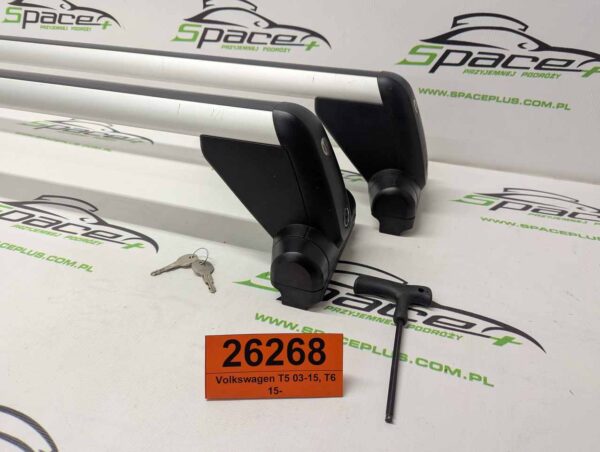 Bagażnik dachowy bazowy belki poprzeczki Volkswagen T5 03-15, T6 15-