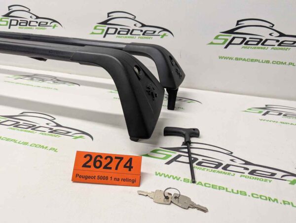Bagażnik dachowy bazowy belki poprzeczki Peugeot 5008 1 na relingi