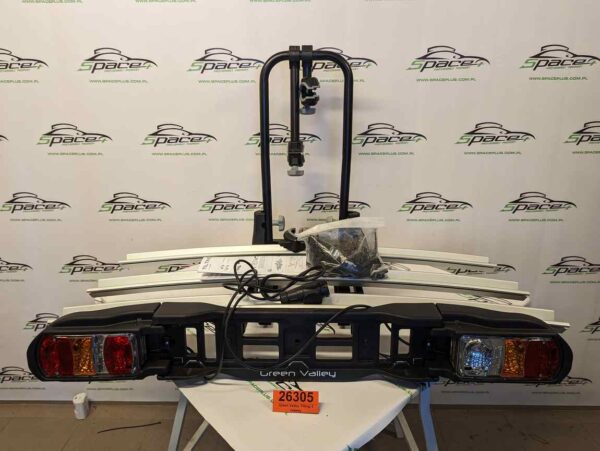 Uchwyt bagażnik rowerowy platforma na hak na 3 rowery Green Valley Tilting