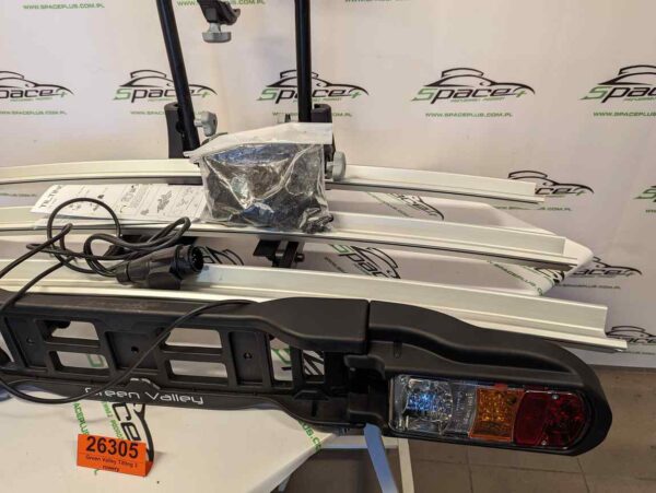 Uchwyt bagażnik rowerowy platforma na hak na 3 rowery Green Valley Tilting