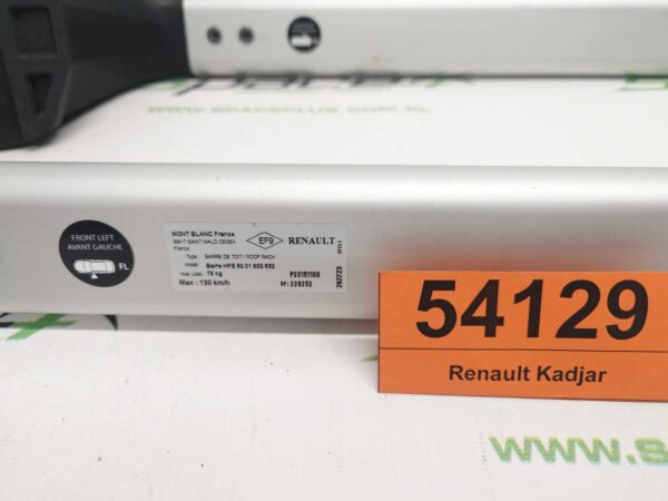 Bagażnik dachowy bazowy belki poprzeczki Renault Kadjar