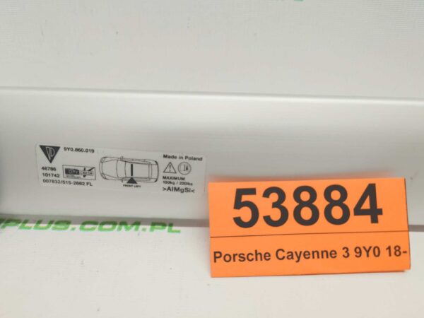 Bagażnik dachowy bazowy belki poprzeczki Porsche Cayenne 3 9Y0 18-