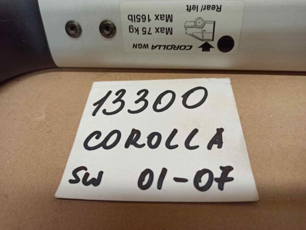 Bagażnik dachowy bazowy belki poprzeczki Toyota Corolla kombi na zwykly dach 2006-2013