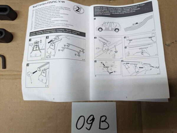 Bagażnik dachowy bazowy Carpoint 09B Peugeot 306